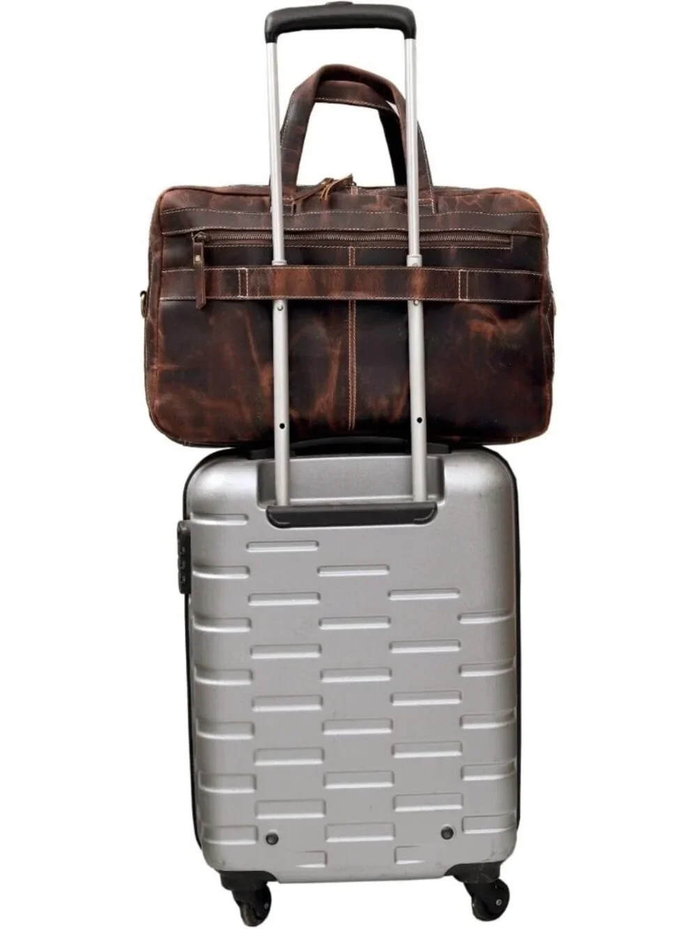 Handcrafted Full Grain Leather Briefcase for Men - Stylish Laptop Bag with